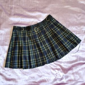 Current Mood Dress Code Plaid Skirt